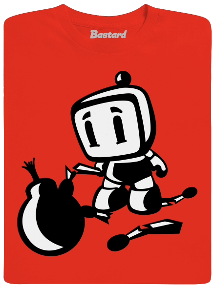 Bomberman férfi póló Fiery Red