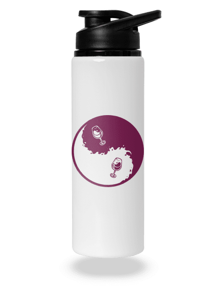 Yin Yang bor kulacs White