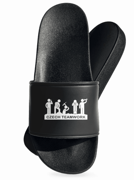 Czech Teamwork papucs Black