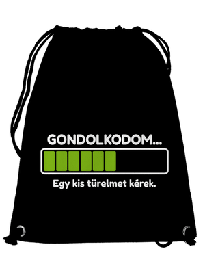 Gondolkodom hátizsák Black