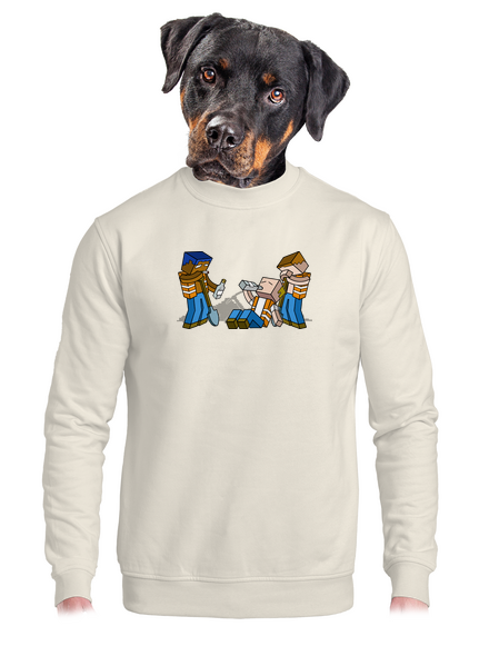 Real Minecraft unisex crewneck Off White