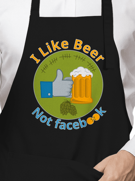 I like beer kötény Black