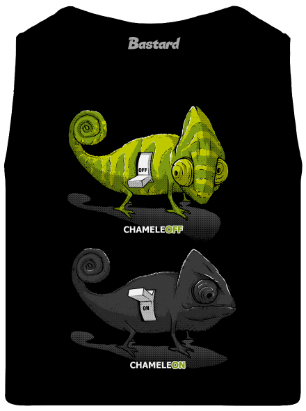 ChameleON ChameleOFF férfi trikó Black