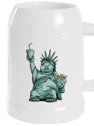 Amerikai bálvány söröskorsó White