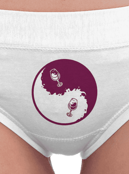 Yin Yang bor női bugyik White