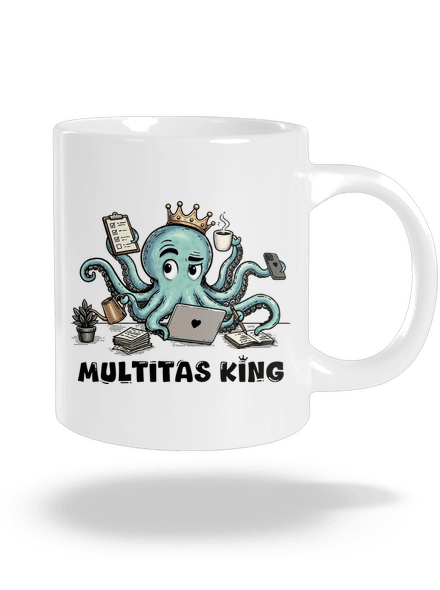 Multitas king nagy bögre White