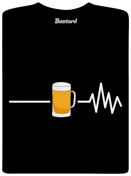 Beer help férfi póló Black