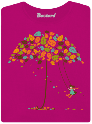 Ősz női póló Fuchsia Red