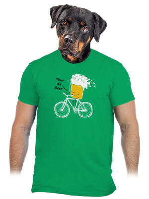Tour de beer férfi póló Kelly Green