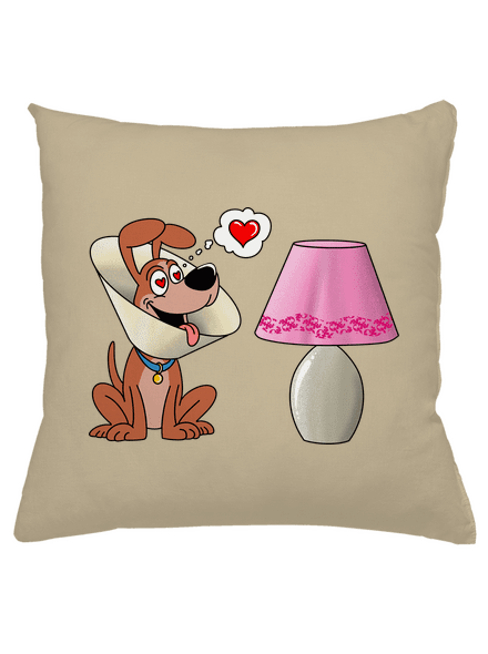 Szerelmes kutya párna Beige