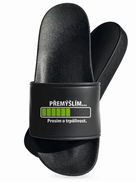 Gondolkodom papucs Black