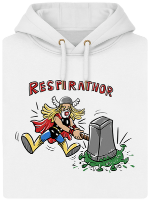 Respirathor unisex prémium pulóver Snowwhite