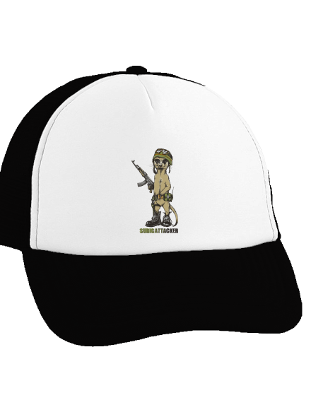 Suricattacker teherautós sapka Black cap