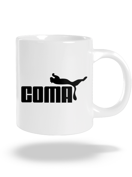Coma nagy bögre White