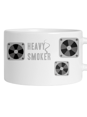 Heavy smoker macaron bögre White