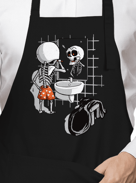 Jó reggelt kívánok kötény Black