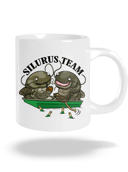 Silurus team nagy bögre White