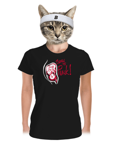  női sportpóló Black