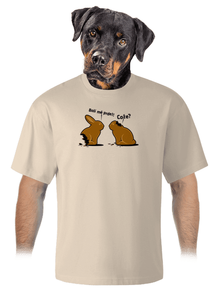 Fáj a seggem! unisex túlméretezett póló Almond