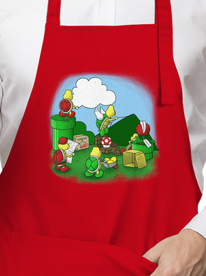 Hogyan építsünk fel egy új szintet kötény Red