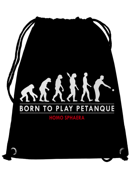 Born to play petanque hátizsák Black