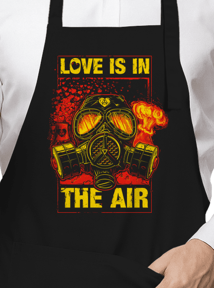 Love is in the air kötény Black