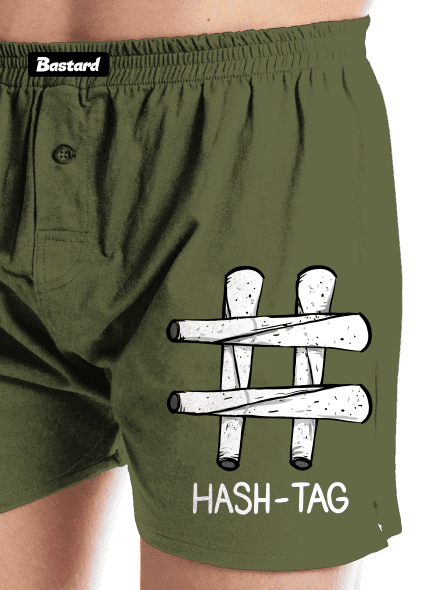 Hash tag férfi alsó nadrág Khaki