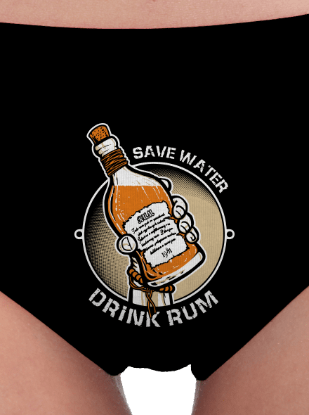 Save water női bugyik Black