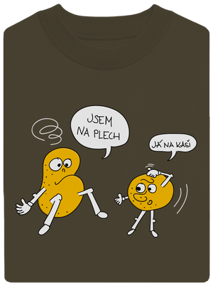 Részeg krumpli unisex crewneck Urban Khaki