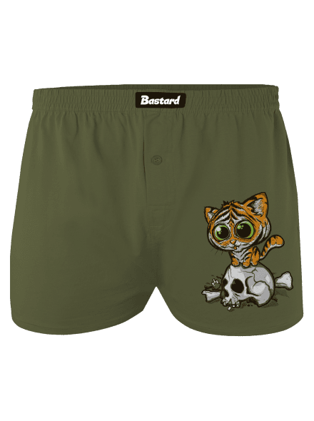 Tigriskölyök férfi alsó nadrág Khaki
