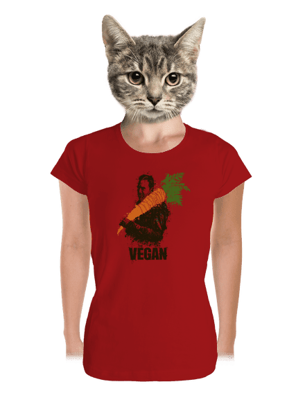 Vegán prémium női póló Red Mal