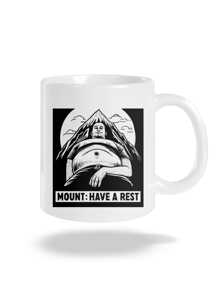 Mount have a rest hagyományos bögre White