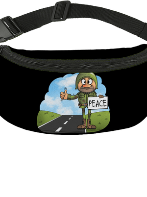 Peace övtáska Black