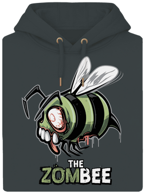 ZomBee unisex prémium pulóver Charcoal