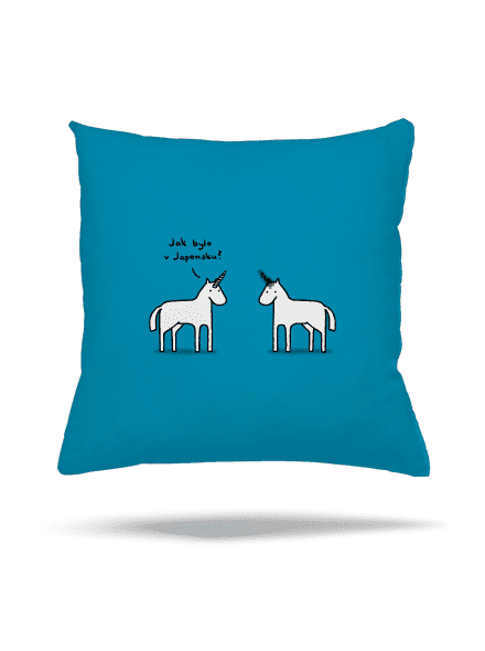 Pornókürt párna Blue Turquoise
