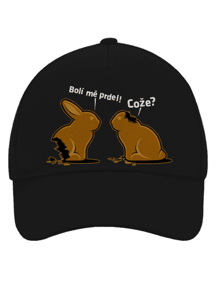 Fáj a seggem! baseballsapka Black