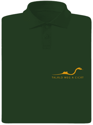 Találd meg a cicát férfi pólóingek Bottle Green Mal