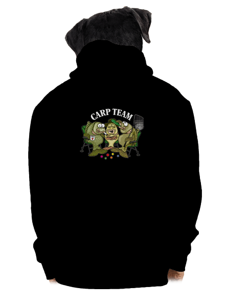 Carp Team cipzáras férfi pulóver Black