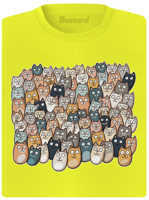 Találd meg az ördögöt női sportpóló Neon Yellow