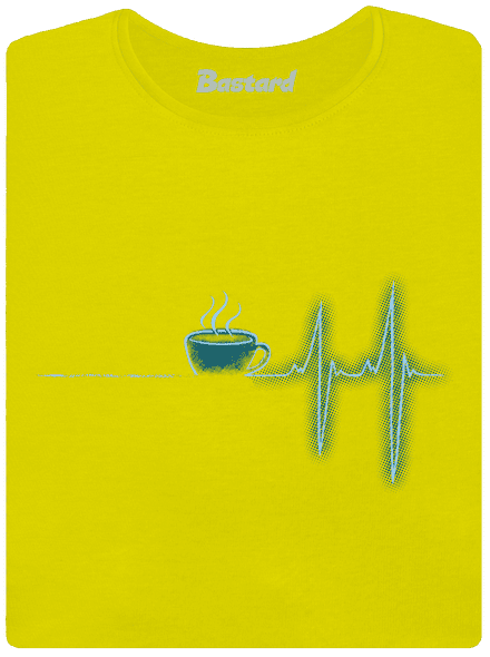 Coffee help prémium női póló Lemon