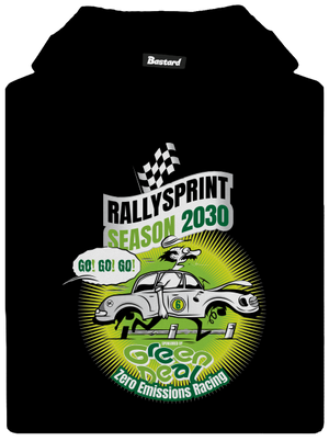 Rallysprint 2030 gyerek kenguruzsebes pulóver Black