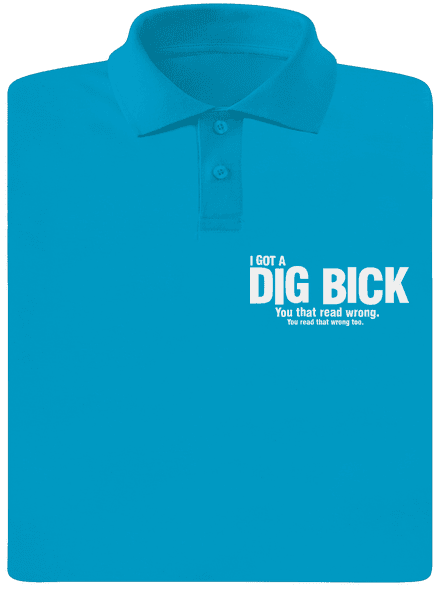 Dig bick férfi pólóingek Blue Atol