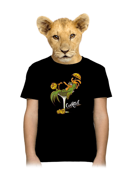 Cocktail gyerek póló Black