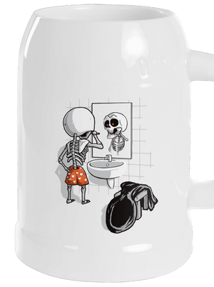 Jó reggelt kívánok söröskorsó White