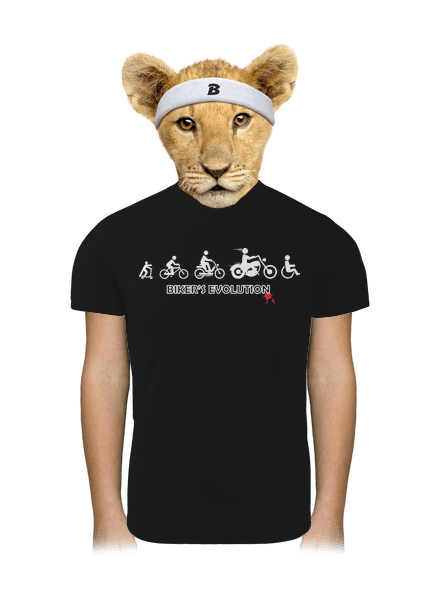 Bikers evolution gyerek sport póló Black