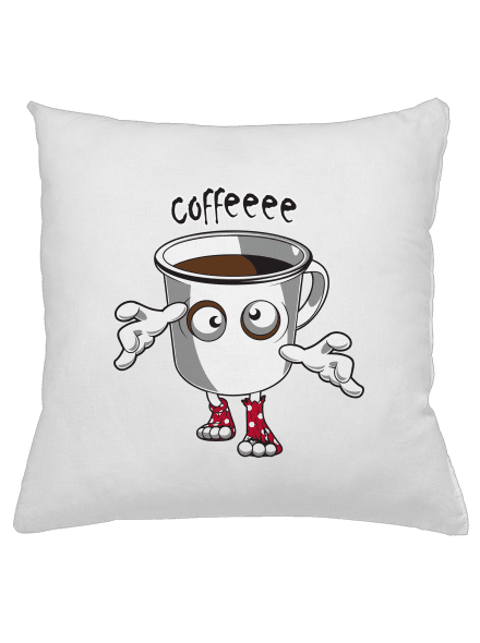 Zombie coffee párna White