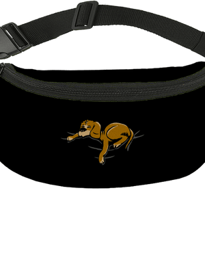 Alvó kutya övtáska Black