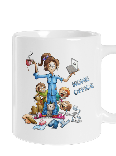 Anyukák home office hagyományos bögre White