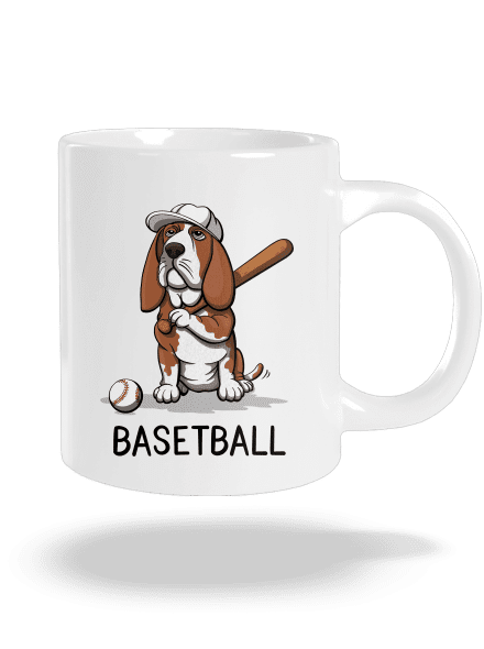 Basetball nagy bögre White