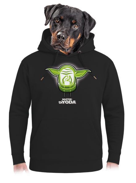 Master DiYoda unisex prémium pulóver Dark Black